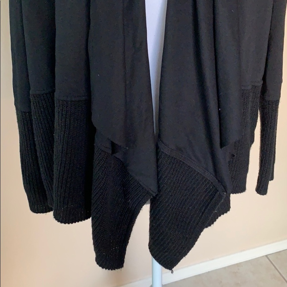 Zara mixed media shawl collar jacket - Picture 3 of 11